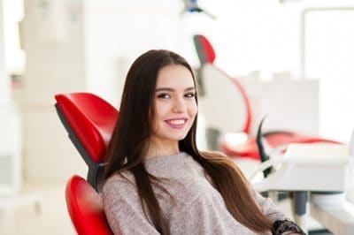 woman in dental chair